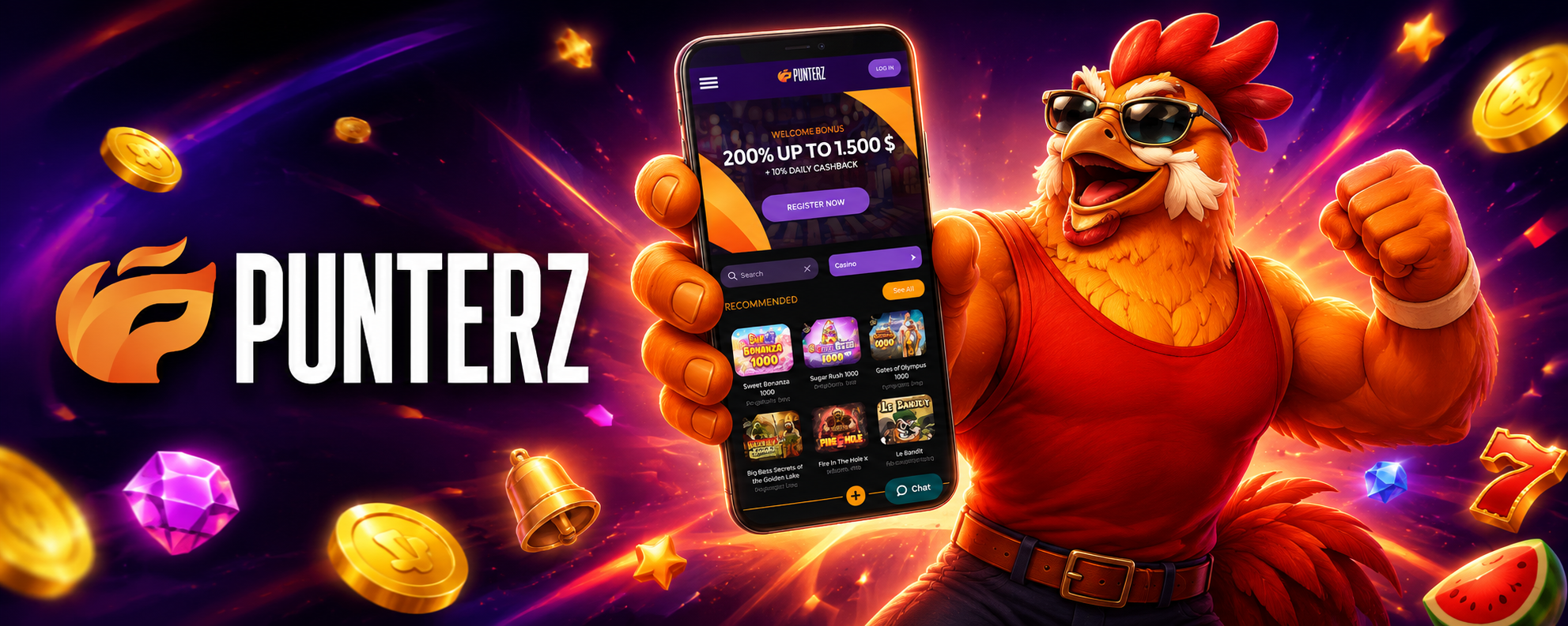 Punterz Casino App-Screenshot